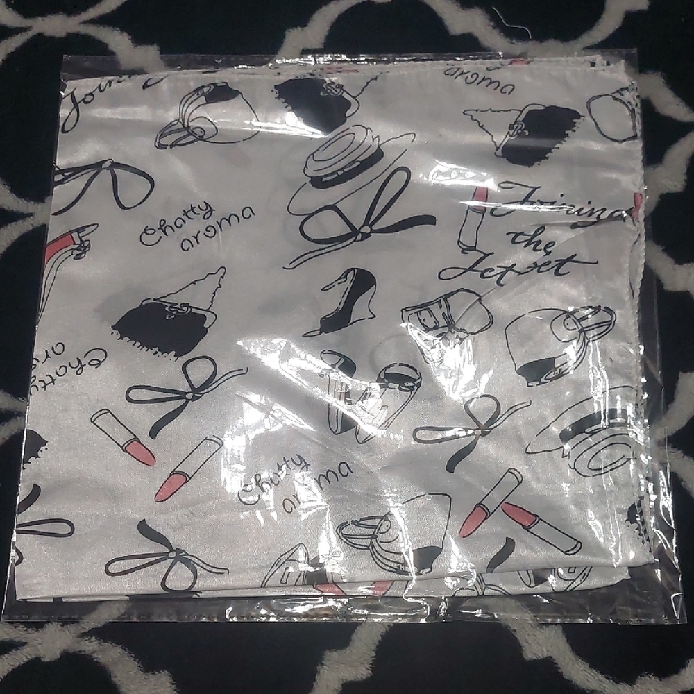 shein White and Black Fashion‎ Print Scarf